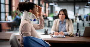Woman Lawyer Securing Compensation For Injured Workers' Work Accidents