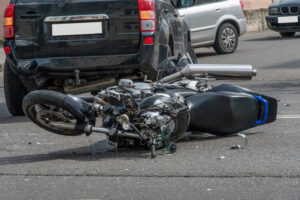 motorcycle accident scene in San Antonio, Texas